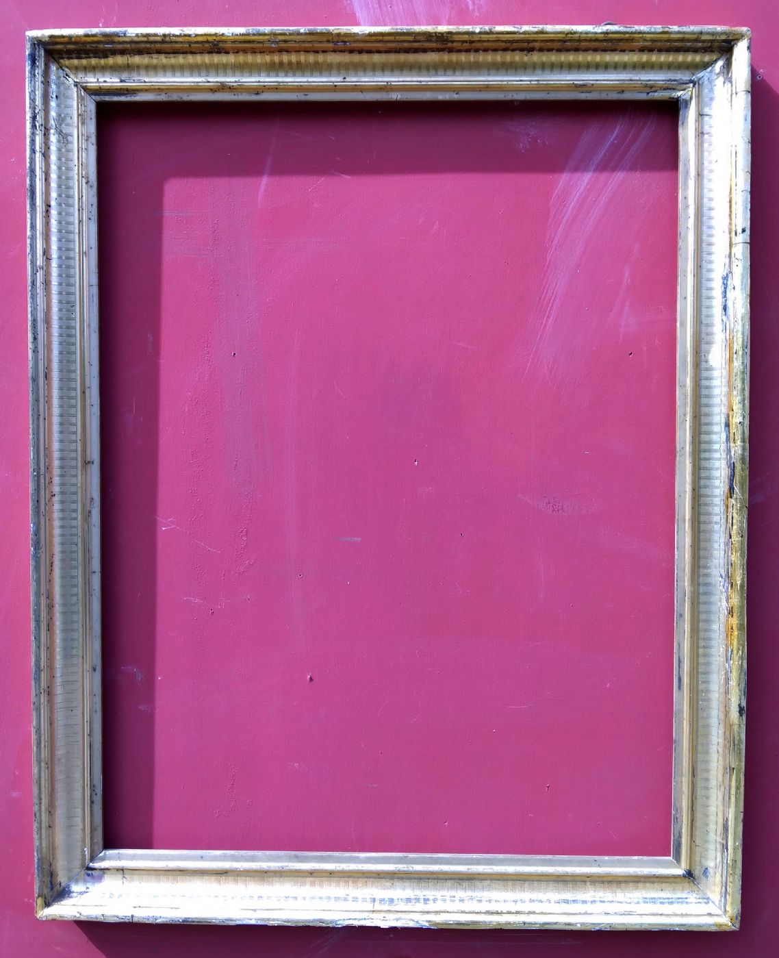 cornice in legno dorato a mecca modanatura curva XIX° sec. cm.57 x 72